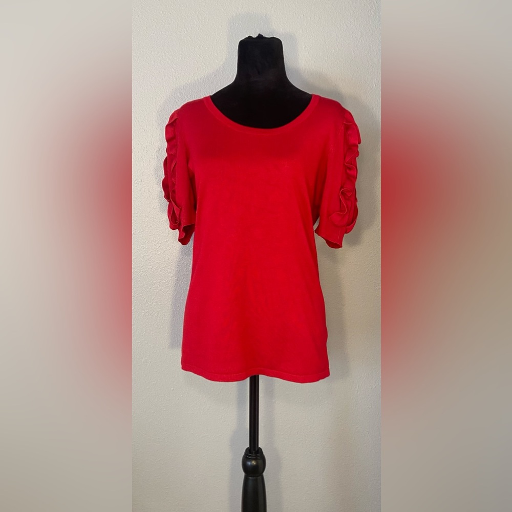 80 Parks ~ Sweater ~ Small ~ Sleeves ❤️~ Red